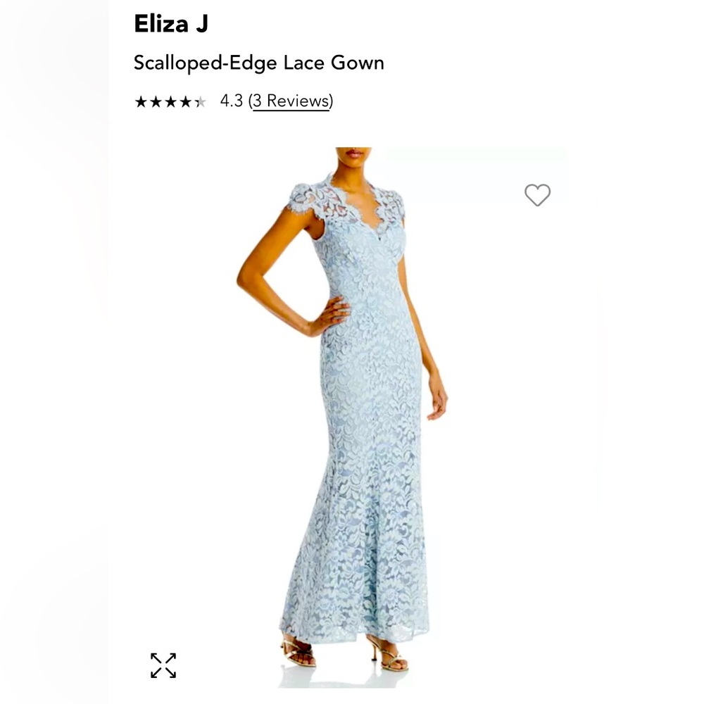 Sky Blue Eliza J mother of bride or groom gown